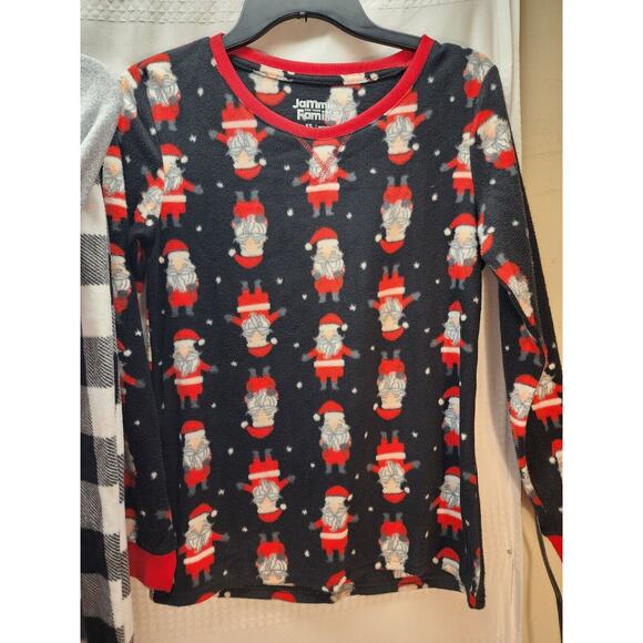 Jammies For Your Familie Pajama Set Womens Size XS Fleece Chirstmas Santa Bundle - Picture 4 of 11